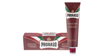 proraso coarse beard formula shave cream tube and box