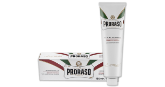 proraso shave cream tube and box sensitive skin