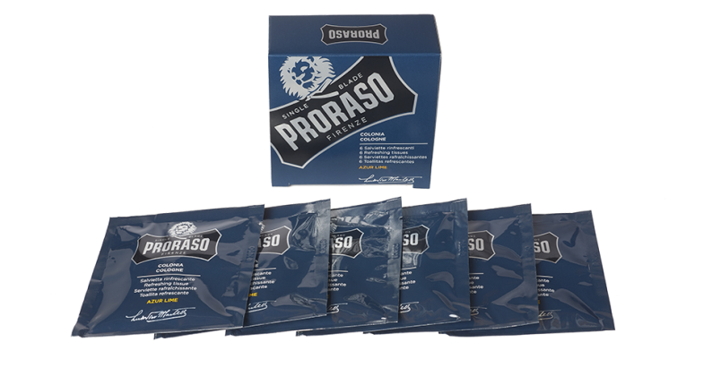 Proraso Azur Lime Cologne Tissues
